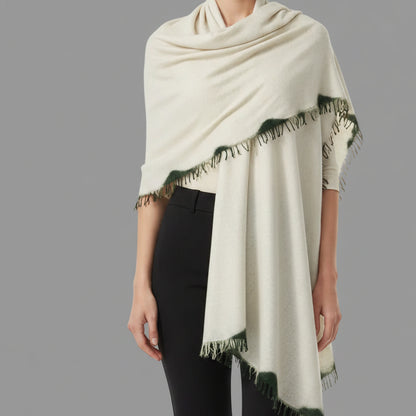 GREEN & BLUE TIE - DYE CASHMERE SCARF