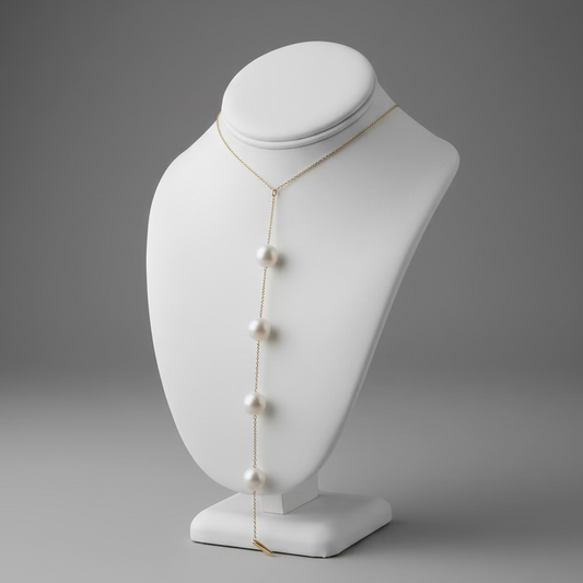 SEXY PEARL LARIAT NECKLACE