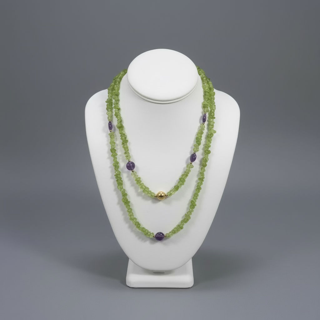AMETHYST PERIDOT NECKLACE