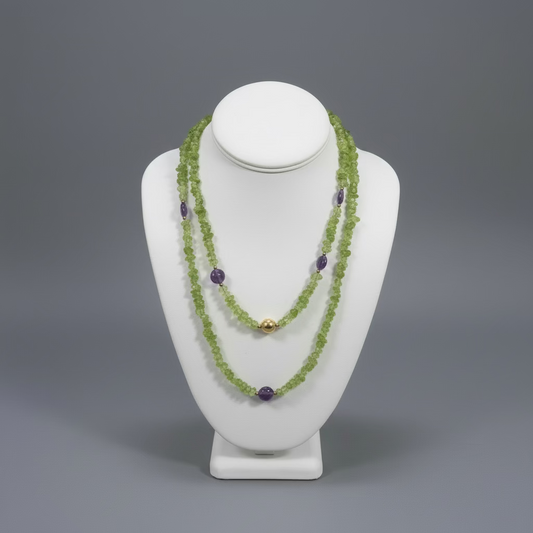 AMETHYST PERIDOT NECKLACE