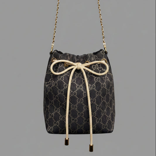 GUCCI DENIM CROSSBODY BAG