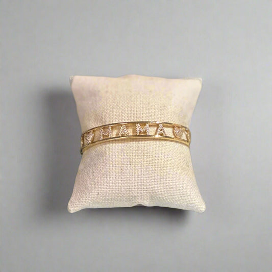 MAMA CUFF CZ/BRASS