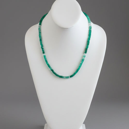 GREEN ONYX 14 INCHES NECKLACE