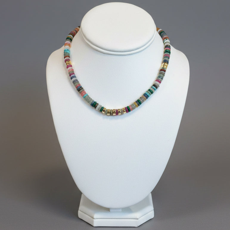 AGATE DISC NECKLACE