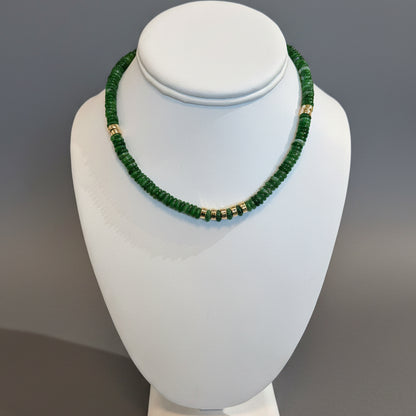 AGATE DISC NECKLACE