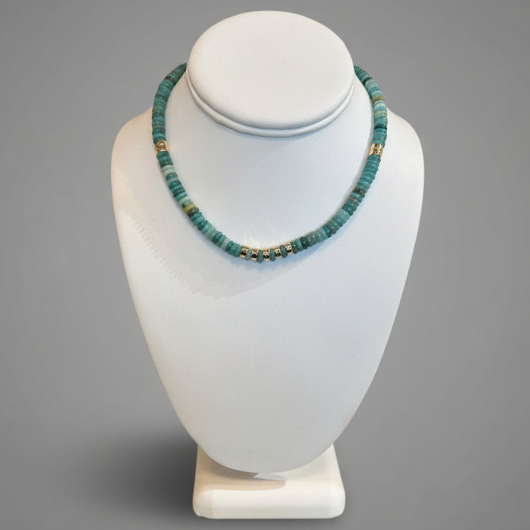 AGATE DISC NECKLACE