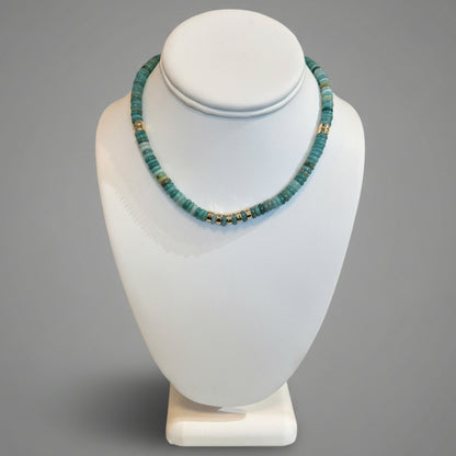 AGATE DISC NECKLACE
