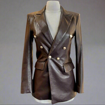 BECK RECYCLED LEATHER BLAZER