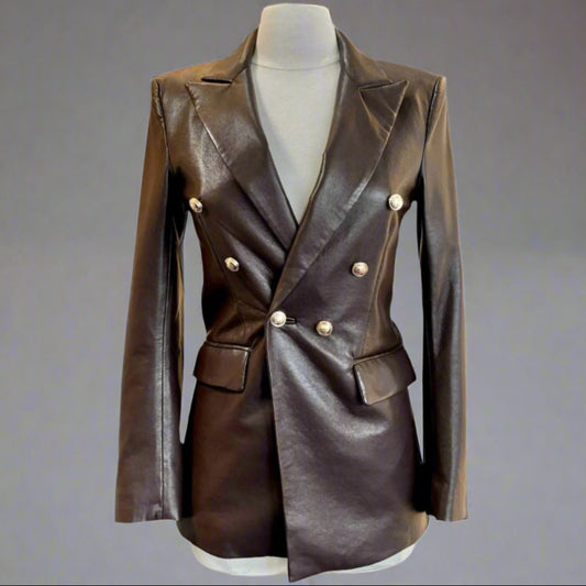 BECK RECYCLED LEATHER BLAZER