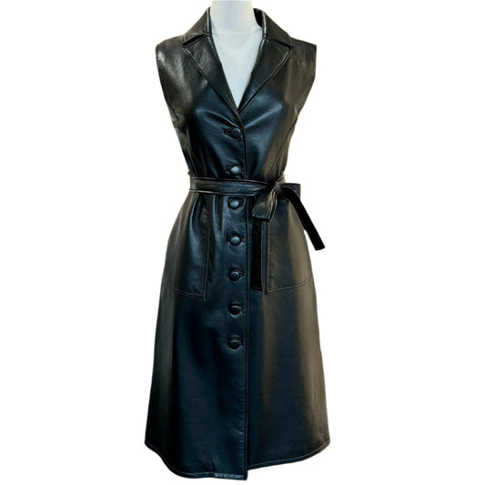 LOLA RECYCLED LEATHER DRESS