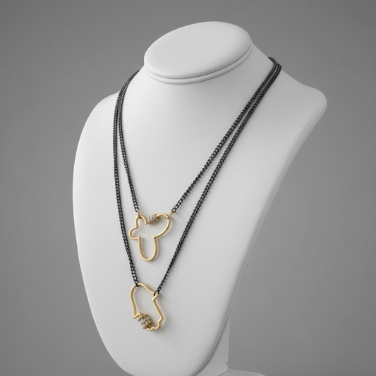 SHAPED CARABINER NECKLACE