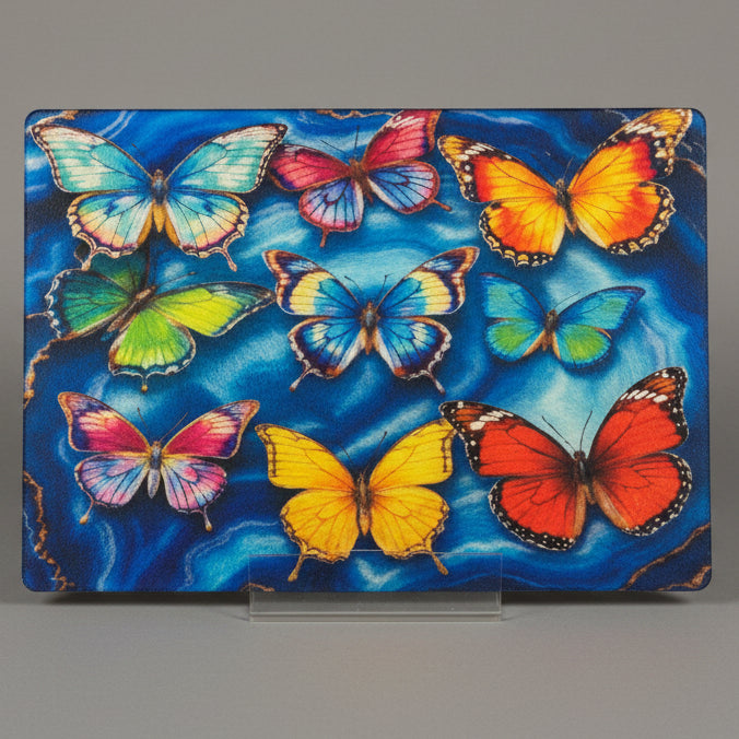 BUTTERFLY BLUE AGATE  CUTTING BOARD