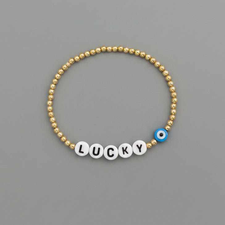 LUCKY  ENAMEL EVIL EYE BRACELET