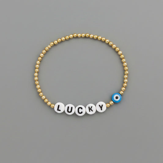 LUCKY  ENAMEL EVIL EYE BRACELET