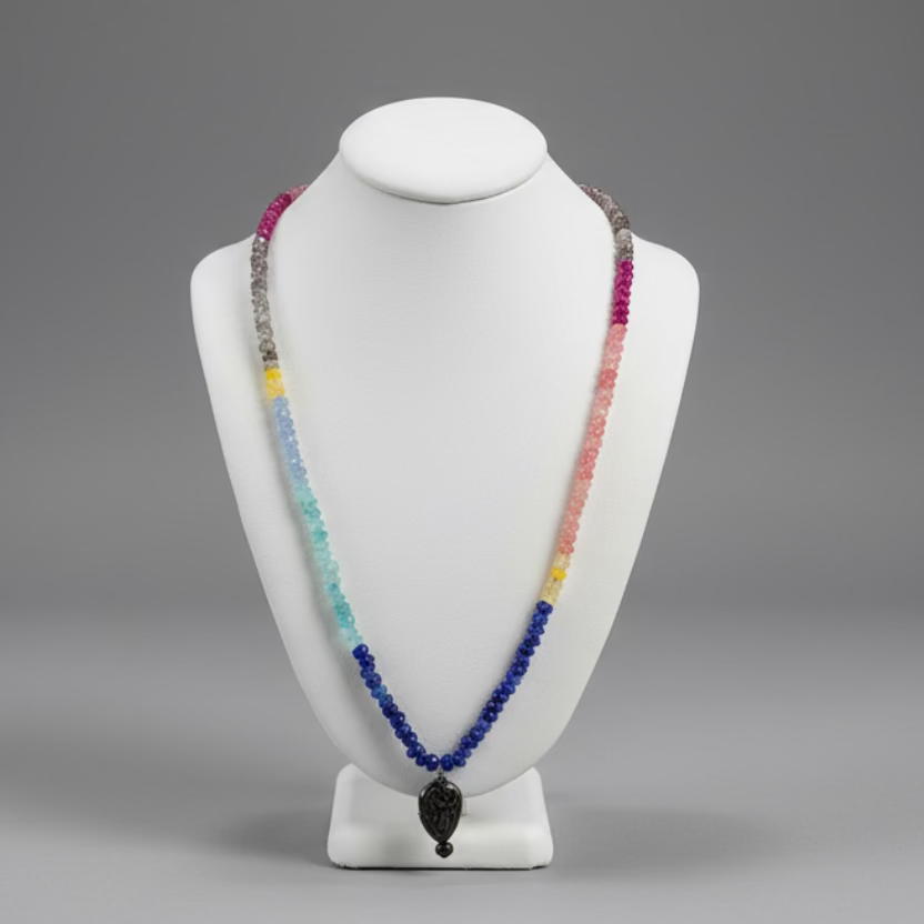 MULTI COLOR GEMSTONE NECKLACE