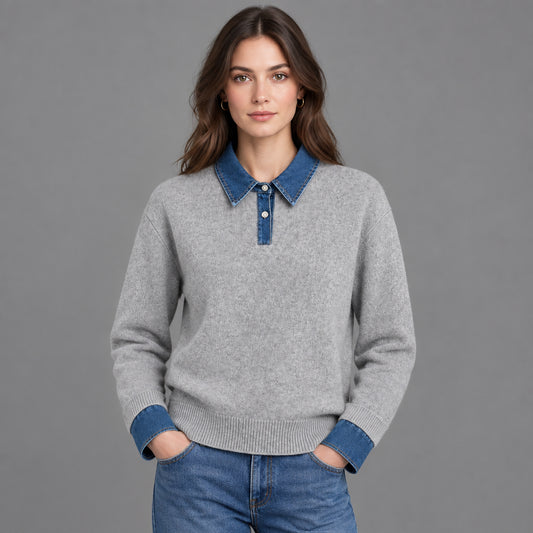MARLOWE DENIM SWEATER