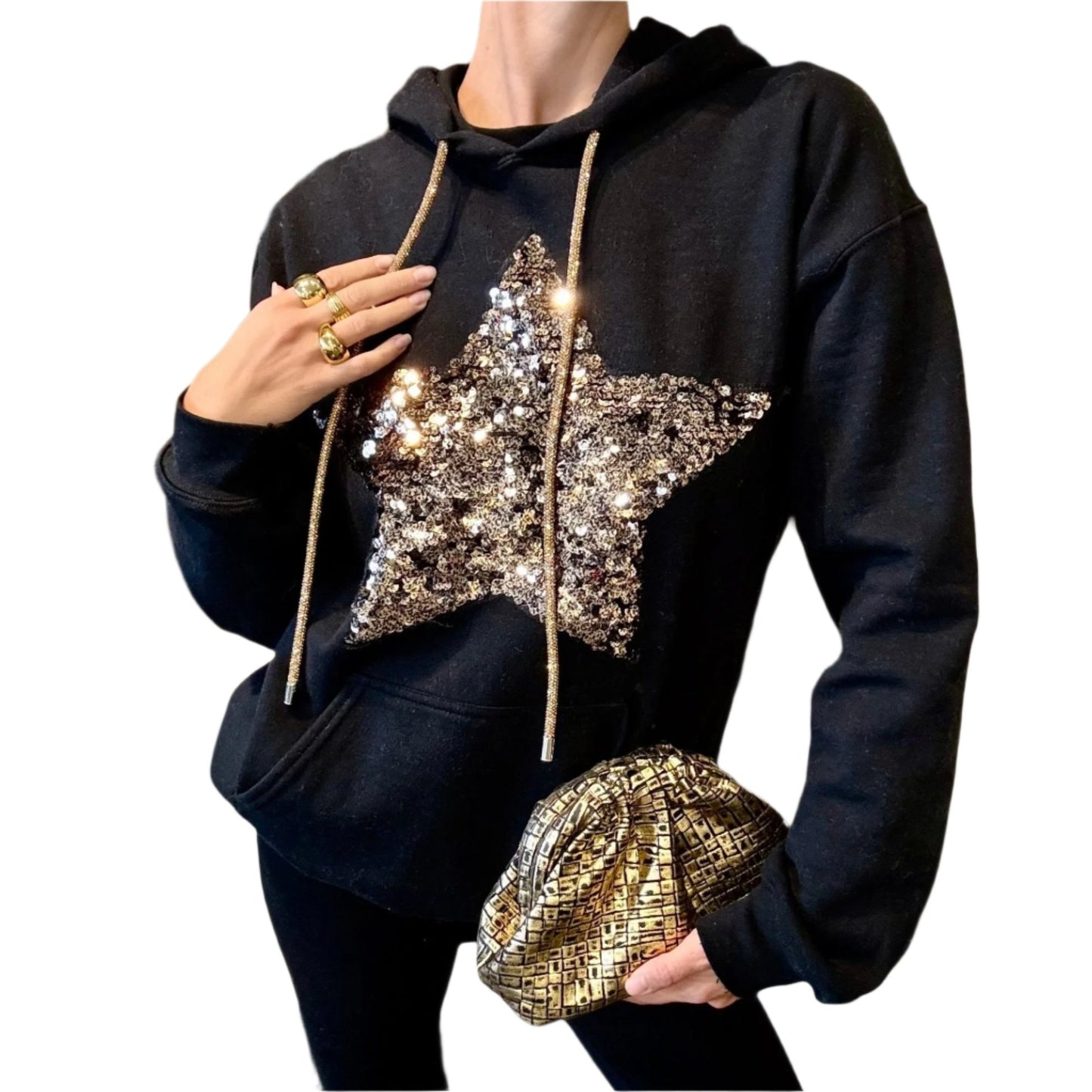 SEQUIN STAR SWEATSHIRT