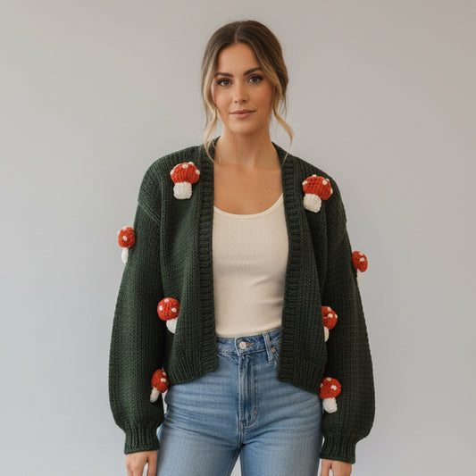 SOFT MUSHROOM CARDIGAN