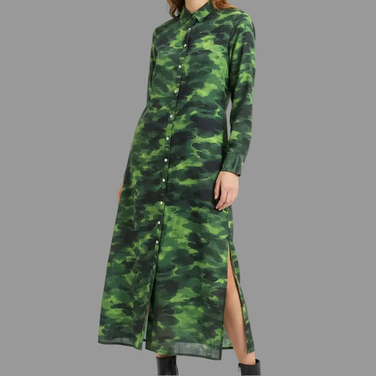 JUNGLE MUSE CAMO SHIRT DRESS