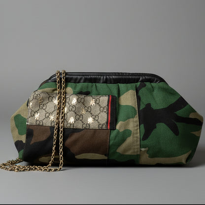LUXE CAMO CLUTCH CROSSBODY BAG