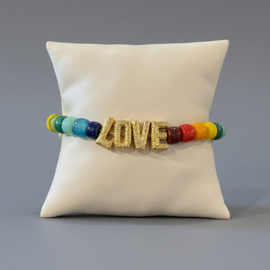 MULTI BEAD LOVE BRACELET