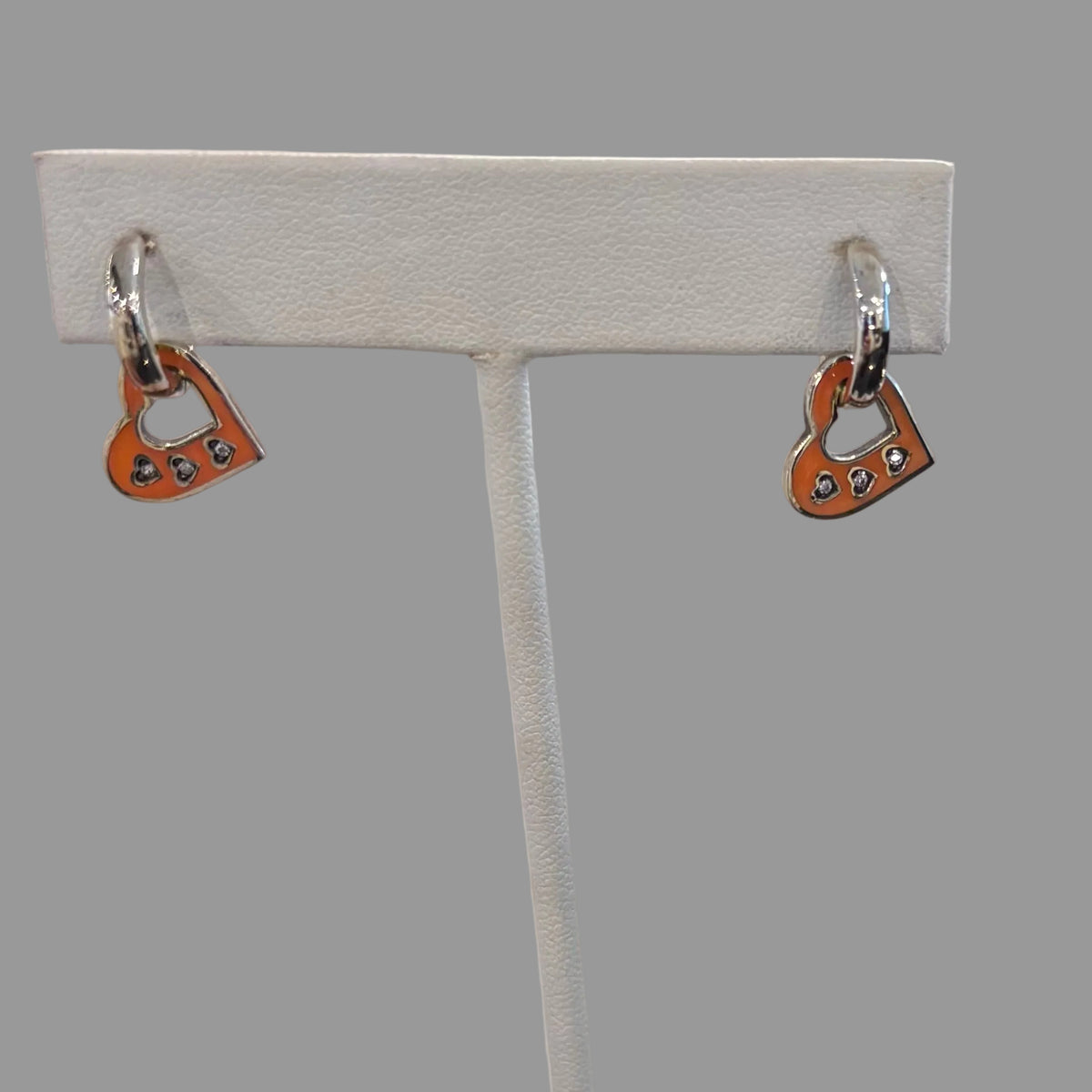 HEART 925 GOLD PLATED EARRING