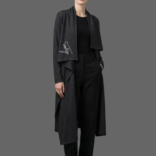 BLACK CONVERTIBLE KIMONO
