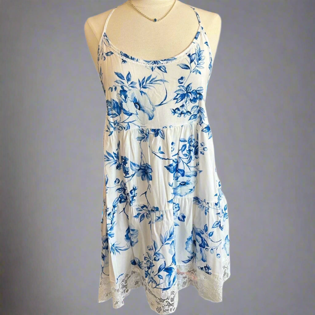 BLUE FLOWERS CHEMISE