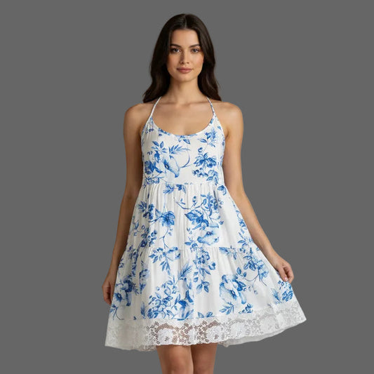 BLUE FLOWERS CHEMISE