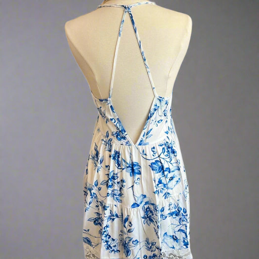 BLUE FLOWERS CHEMISE