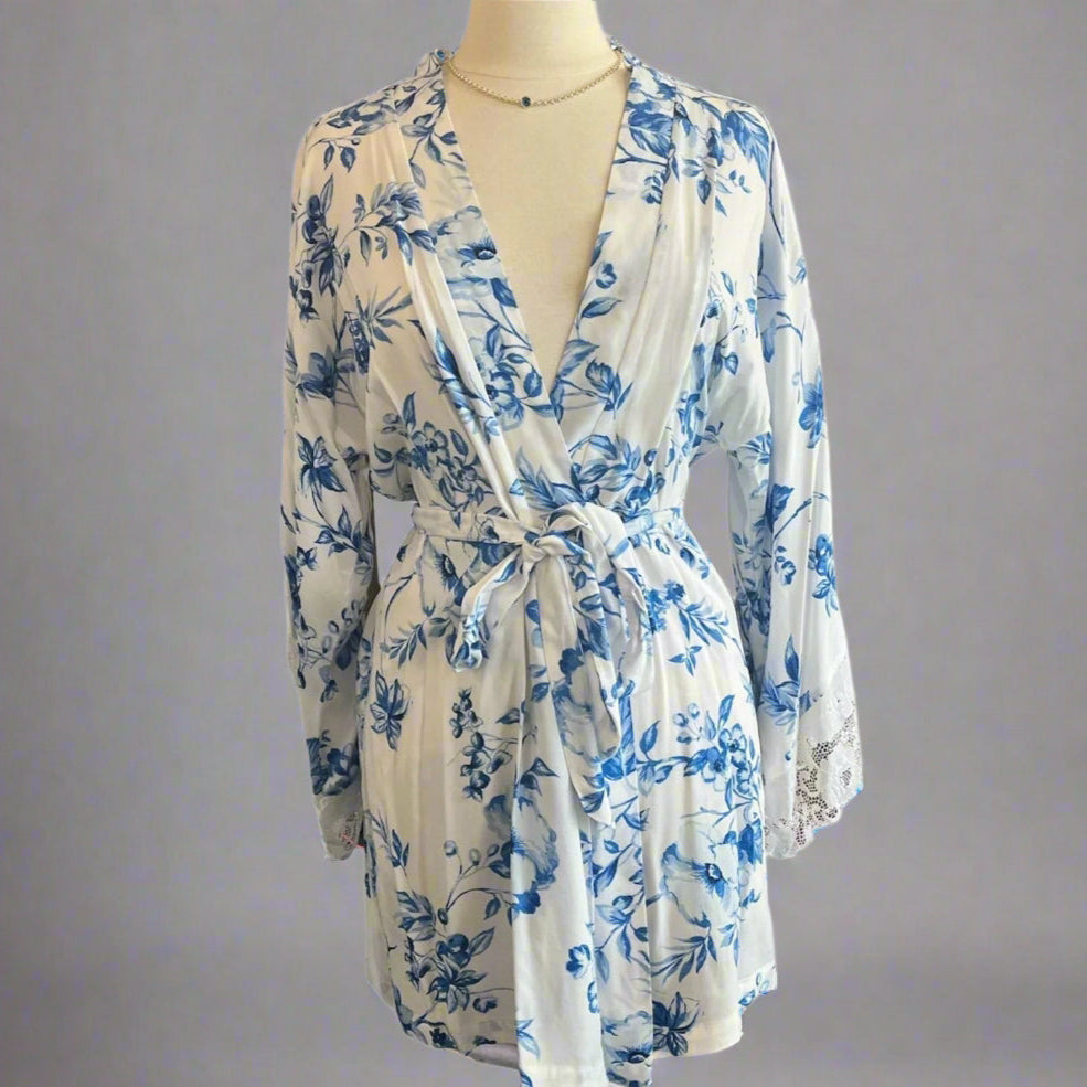BLUE FLOWERS ROBE