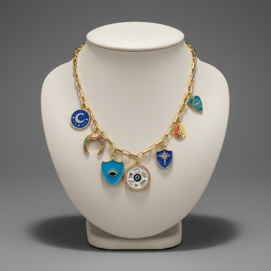 MULTI CHARM NECKLACE
