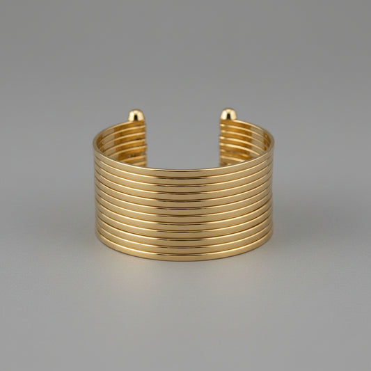 MULTI STRAND GOLD CUFF