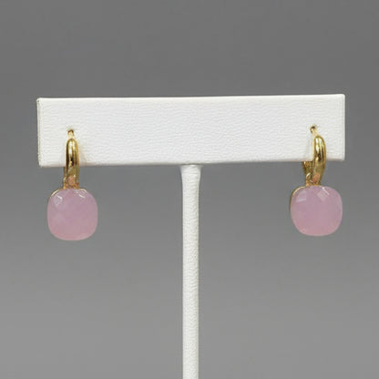 POMELATO INSPIRED CRYSTAL GOLD EARRINGS