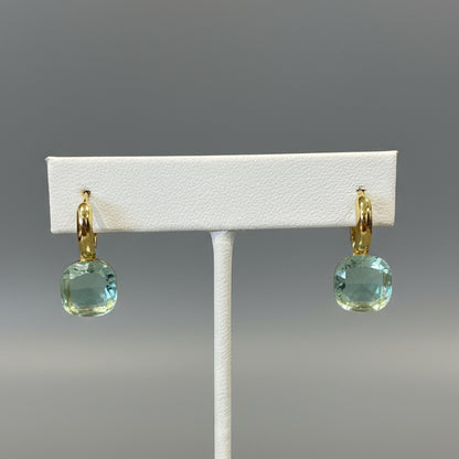 POMELATO INSPIRED CRYSTAL GOLD EARRINGS