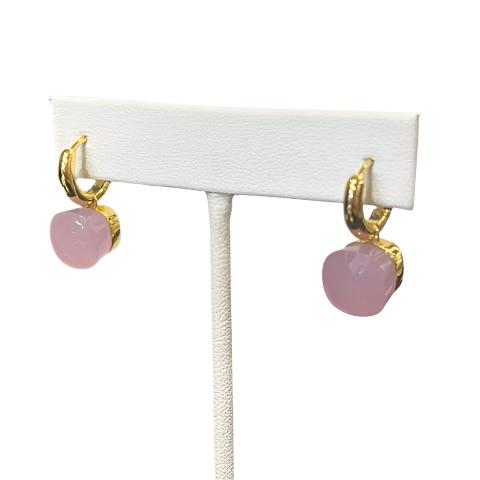 POMELATO INSPIRED CRYSTAL GOLD EARRINGS