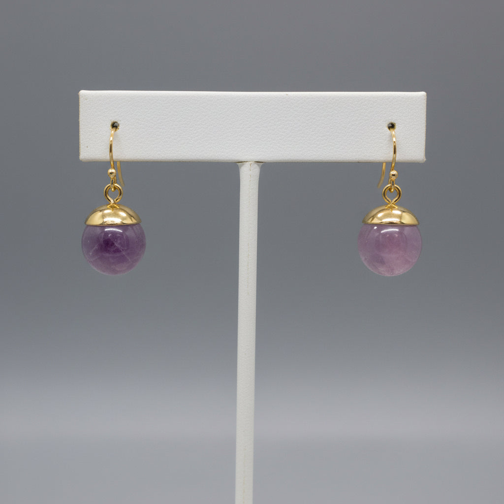 PURPLE AMETHYST EARRING