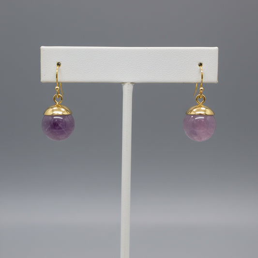 PURPLE AMETHYST EARRING
