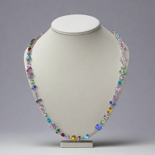 CUSTOM PLATED RAINBOW NECKLACE