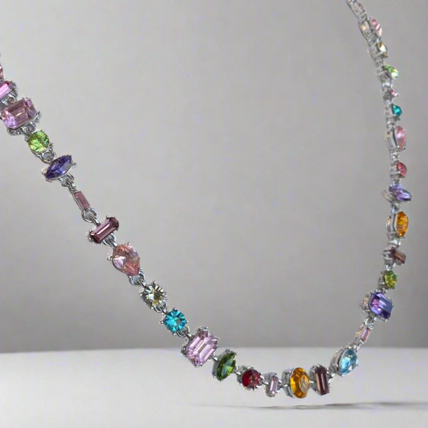 CUSTOM PLATED RAINBOW NECKLACE