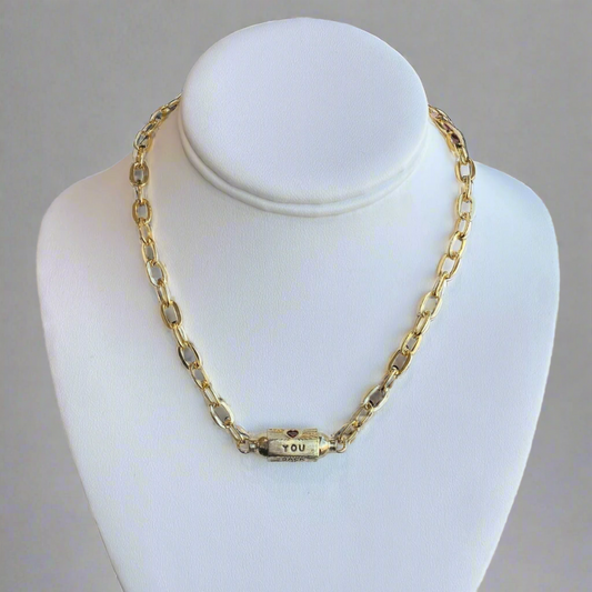 LOVE YOU BACK NECKLACE
