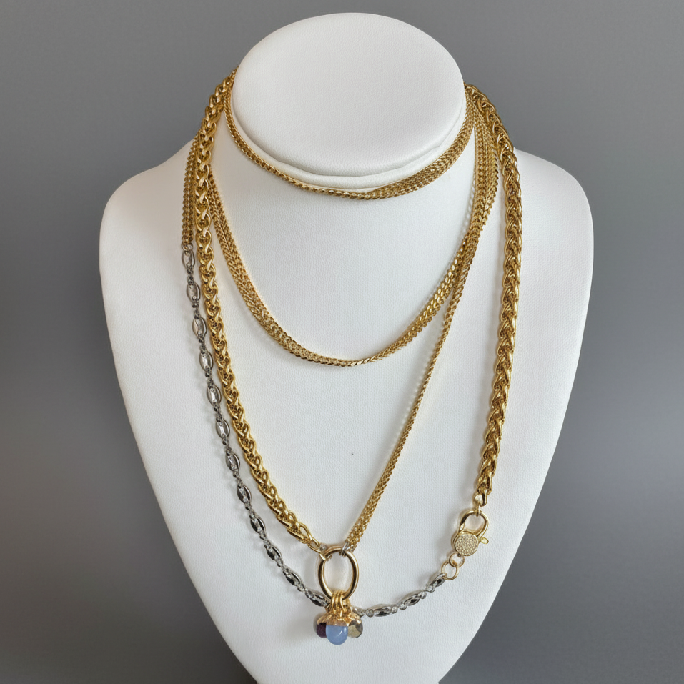 WRAP MULTI CHAIN NECKLACE