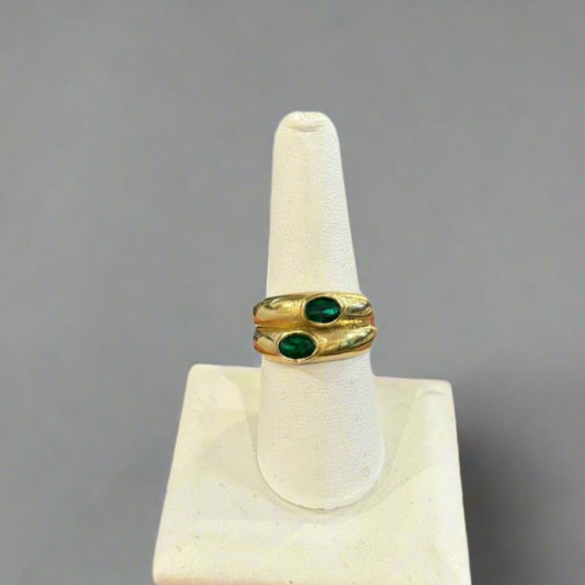 GREEN QUARTZ RING