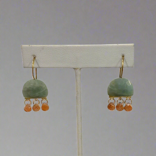 AQUAMARINE EARRING