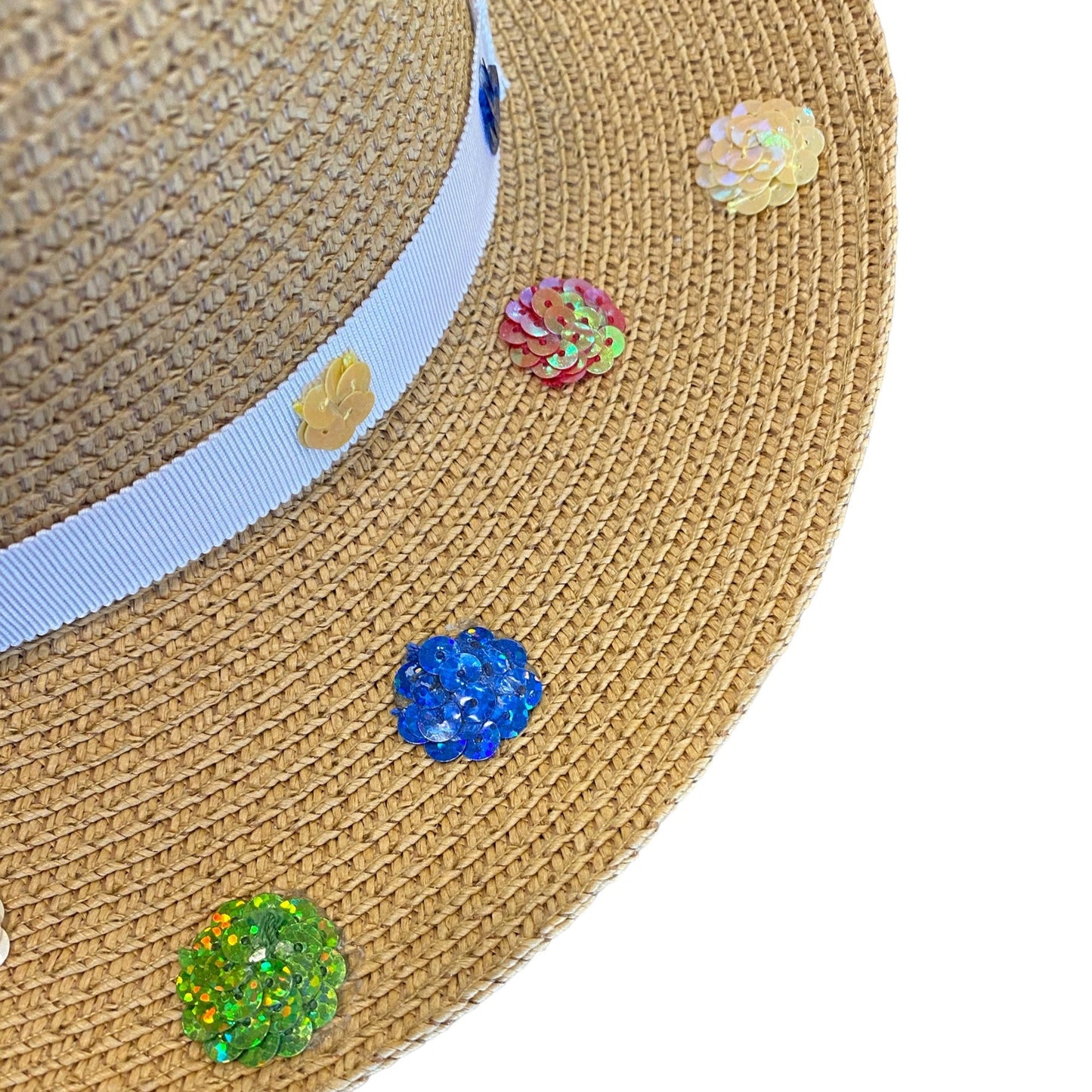 PANAMA HAT WITH SEQUIN DOTS