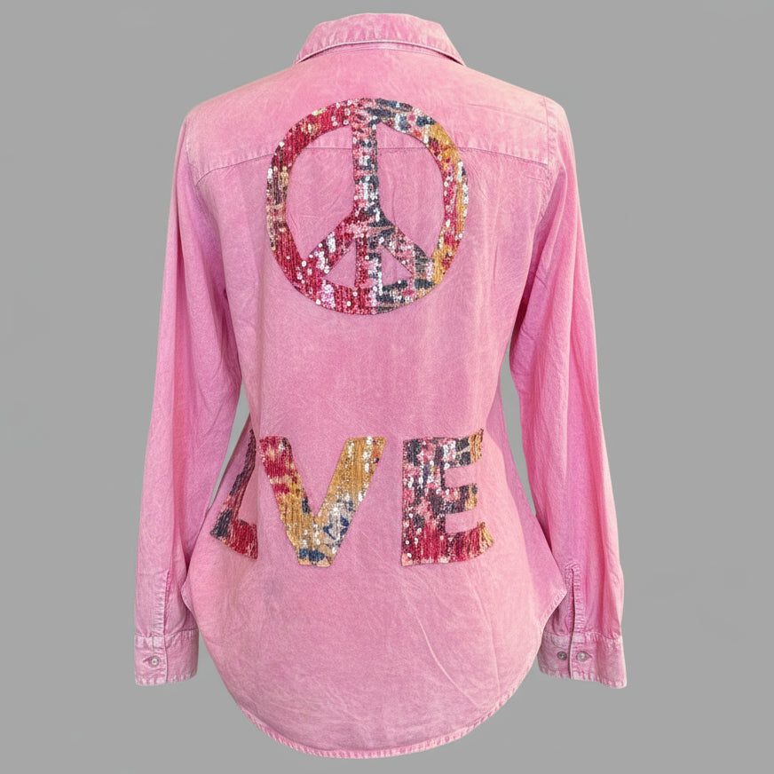 PINK LOVE PEACE PATCH