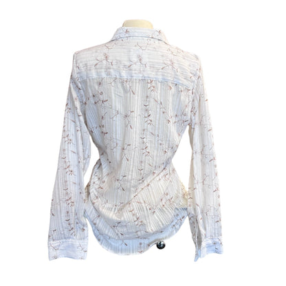 WHITE WITH BEIGE EMBROIDERY
