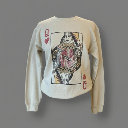 QUEEN OF HEARTS CREW NECK