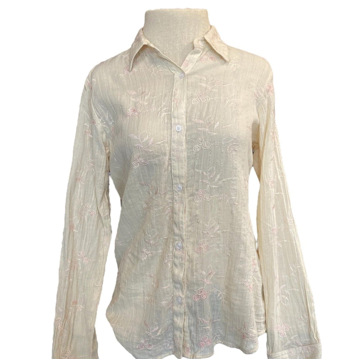 BEIGE LUREX EMBROIDERY