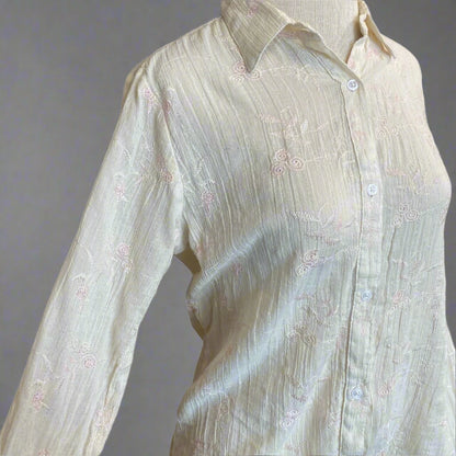 BEIGE LUREX EMBROIDERY